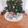 thumbnail image 2 of FMSHPON Octopus Fun Xmas Christmas Tree Skirt Stand Mat for Holiday Party Decoration Indoor Outdoor 48 inches, 2 of 3