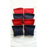 Mini Cornhole Bags 2 inches - Set of 8 Bags - Bean Bag Toss Replacement Table Top Bags