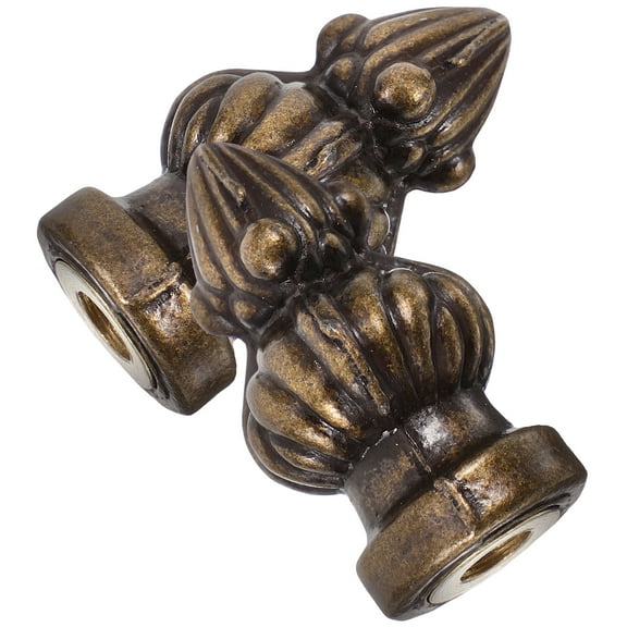 SEWOART 2Pcs Decorative Light Brown Lamp Finials Metal Table Lamp Knobs Easy to Install
