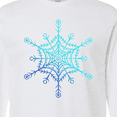 thumbnail image 4 of Inktastic Christmas Blue Ice Snowflake Long Sleeve T-Shirt, 4 of 5