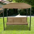 thumbnail image 1 of Outdoor Patio Gazebo Swing Replacement Canopy - - Will NOT FIT Any Other Model - Please See Image Gallery and Model Information. Brown, 1 of 4