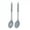 Grey 2Pcs, variant on 2 Pcs Silicone Cooking Spoons Kit with Stainless Steel Handle Salad Mixing Spoon Set Nonstick Cooking Tools Kitchen Utensils