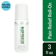 Biofreeze Professional Roll-On Pain-Relieving Gel 3 FL OZ, Green Topical Pain Reliever For Muscles And Joints From Arthritis, Backache, Strains, Bruises, & Sprains (Package May Vary)