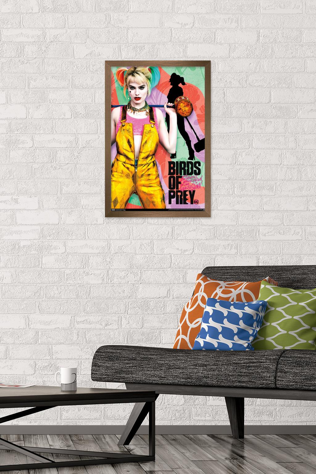DC Comics Movie - Birds of Prey - Emancipation Wall Poster, 14.725" x 22.375", Framed