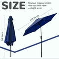 thumbnail image 5 of FlexWave 9FT Outdoor Market Patio Umbrella, UV-Resistant Sunshade，with Push Button Tilt & Crank, for Garden, Deck, Poolside, 5 of 7
