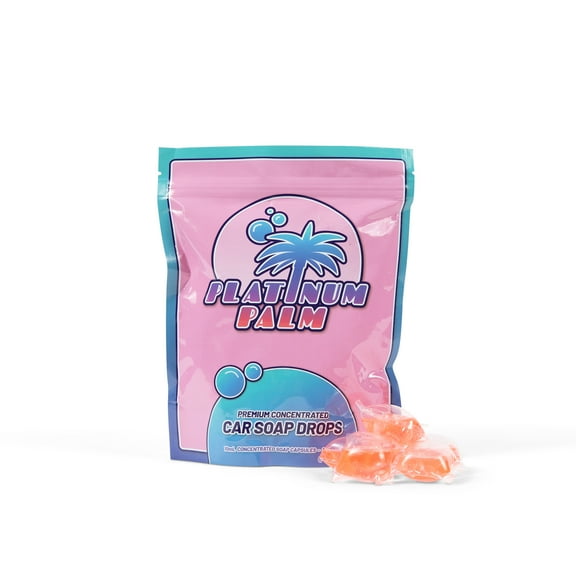 Car Wash Soap Drops | RV, Boat, Car, Motorcycle, Bicycle, and More | Platinum Palm