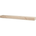 thumbnail image 2 of Mantels Direct Vail 72-in x 4-in Farmhouse Wood Fireplace Mantel Shelf - Unfinished, 2 of 6