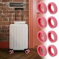 thumbnail image 5 of MEETSWEET Silicone Luggage Wheel Sleeves 9 pieces pink, 5 of 7