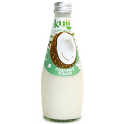 Kuii Drinks Coconut Milk with Nata de Coco, Original - No Sugar Added, 290mL