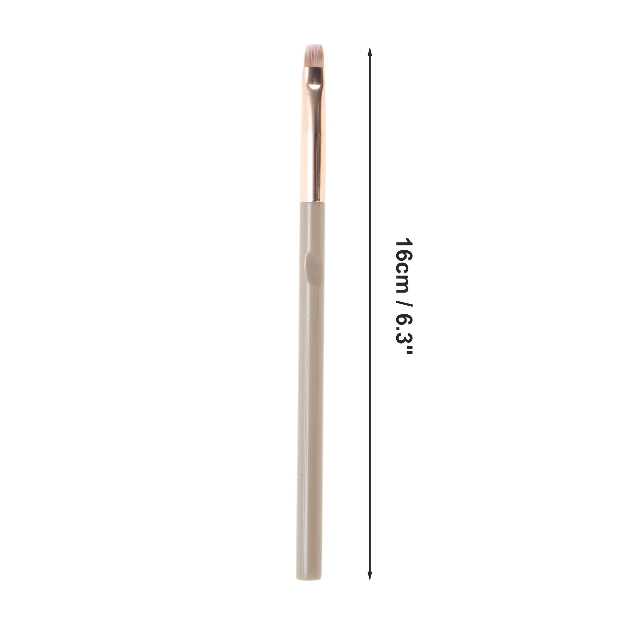 Unique Bargains 1 Pc Durable Lip Brush Light Coffee Color
