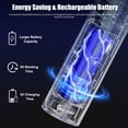 thumbnail image 3 of Electric Fly Swatter Rackets  2-in-1 Handhold Zapper With 3000v High Plug-in Mosquito Killer Insect Light 3 Layer Safety Mesh Portable For Indoor Outdoor Use (2), 3 of 7