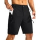 thumbnail image 1 of Pantalones cortos cargo de senderismo Pudolla para hombre, ligeros, negros, talla L, 1 of 6