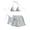White., variant on HBGVBA Women's Bikini Set,Beach Bathing Suits,Conservative Color Blocked Swimsuit with High Coverage