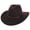 Brown, variant on Sedona Wool Felt Cowboy Hat - M - Black