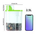 thumbnail image 2 of 1.9L Food Storage Box Plastic Sealpot Container Pantry Organizer Bin Kitchen Food Organizer Jar, 2 of 10