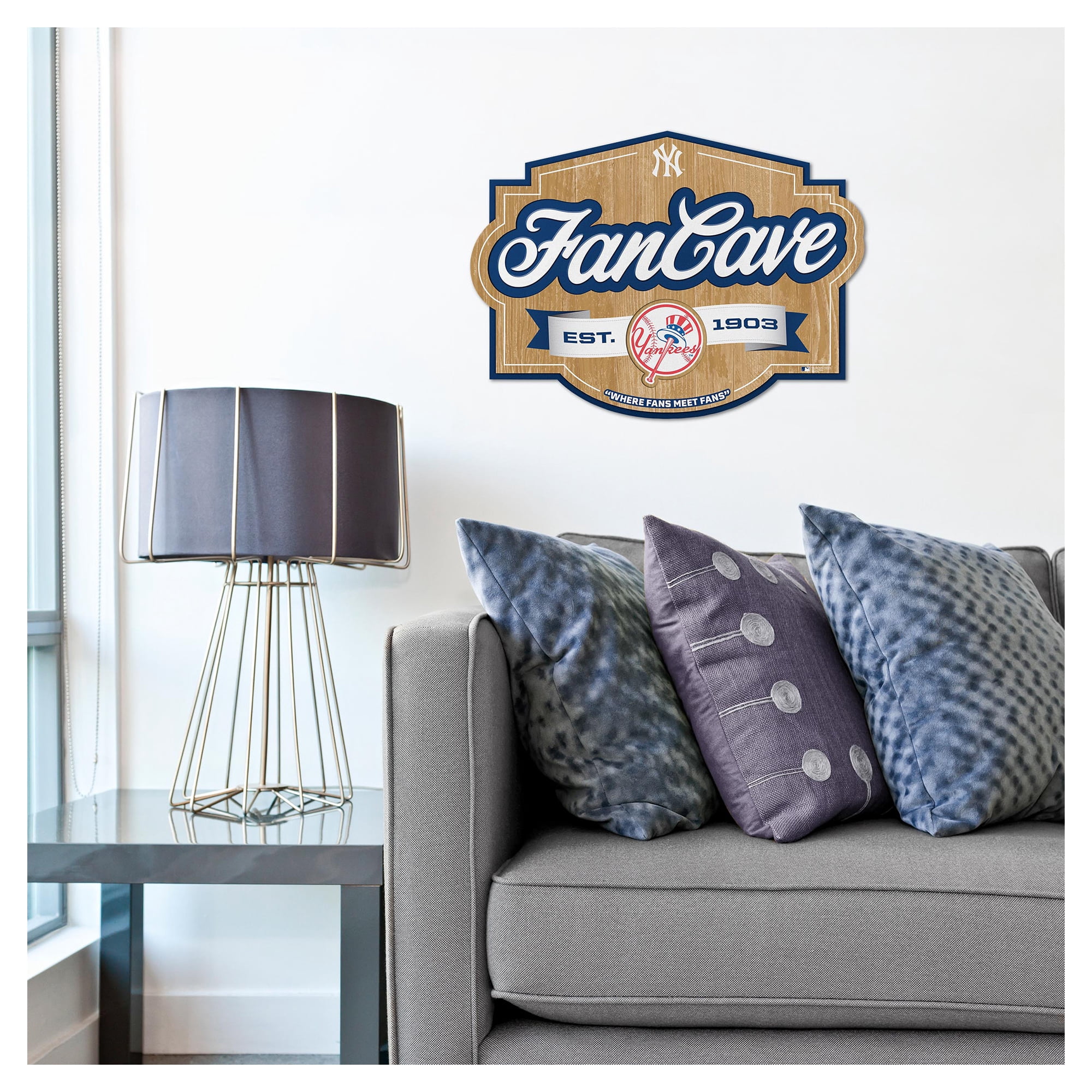 IDNA New York Yankees 12.5" x 17" Fan Cave Sign