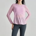 thumbnail image 6 of Ahdbta Long Sleeve Workout Shirts for Women Lightweight Gym Athletic Yoga Tops Criss Cross Open Back Running T-Shirt, 6 of 7