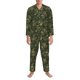 thumbnail image 3 of Fotbe Green Camouflage Skull Pijama de Hombre con Estampado de Manga Larga, Conjunto de 2 Piezas, Ropa de Dormir Suave y Cómoda con Bolsillos-Large, 3 of 7