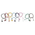 thumbnail image 2 of Decade bracelet knotted with strings in bright colors - Pack of 12 or 6 pieces, 2 of 19