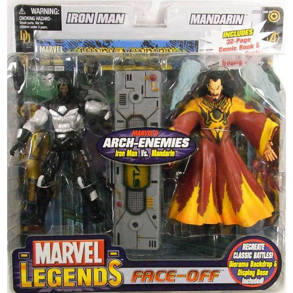 Marvel Legends Face Off Series 2 War Machine vs. Mandarin Action Figure 2-Pack [Red Variant]