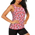 thumbnail image 2 of Gaeub Strawberry Women's Workout Tank Tops Lightweight Sleeveless Shirts for Women for Athletic Running Tennis Yoga - X-Large, 2 of 9