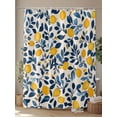 thumbnail image 4 of Fsddascl Lemon Summer Shower Curtain Set - 60" x 72" Washable Bathtub Curtain with 12 Hooks, Spring Pastoral Watercolor Fruit Leaf Waterproof Fabric Stall Shower Curtains for Bathroom/Bathtub Décor, 4 of 6