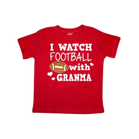 

Inktastic I Watch Football with My Granma Gift Toddler Boy Girl T-Shirt