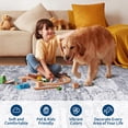 thumbnail image 4 of 5x7 Area Rugs Modern Abstract Faux Wool Rug Ultra-Soft Low Pile Accent Rug Stain Resistant Carpet Machine Washable Rugs for Bedroom with Non Slip Backing, 4 of 8