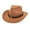 1-Khaki43, variant on XIAOCHA Mens Bull‑Skull‑Ornament Cowboy Hat Solid Shapeable‑Brim Western Hats Rodeo‑Event Wide Brim Western Hat,RD2