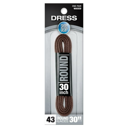 Shoe Gear Waxed Dress Shoe Lace for Men and Women Polyester Brown 30