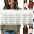 thumbnail image 2 of PUMISAS Pullover Sweaters For Women Casual And Loose V-Neck Solid Color Going Out Shirt Long Sleeve Tunic Blouses, 2 of 6