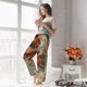 thumbnail image 5 of Balery Gigantic Skull In Clouds Pantalones de pijama para mujer, pijamas ultraligeros, pantalones de estar por casa-Medium, 5 of 6