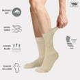 thumbnail image 3 of VRD Mens Dress Socks Bamboo Rayon 5-Pack Crew Socks Mid-Calf Length Fits Shoe Size 8-13 Gift Box, 3 of 7