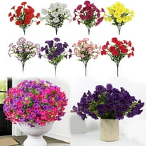 Artificial Hibiscus Flower Bouquet Realistic Silk Faux Flowers for Home Office Wedding Party Garden Decor Arrangements