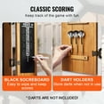 thumbnail image 6 of VEVOR Dartboard Cabinet, Solid Wood Dartboard Cabinet Set, Official Size Hideaway Cabinet with Socreboard and Accessories, Features Easy Assembly, Perfect for Cricket Games (Dartboard Not Included), 6 of 9