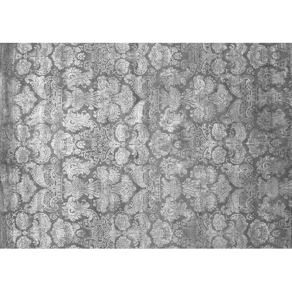 Ahgly Company Indoor Rectangle Abstract Gray Contemporary Area Rugs, 3' x 5'