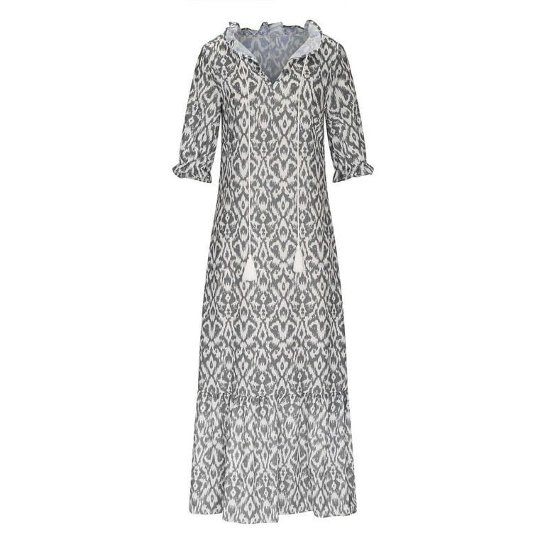 Elegant Geometric Printing O Neck A Line Dresses Elegant Geometric Printing O Neck A Line Dresses