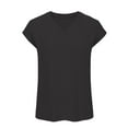 thumbnail image 5 of Zuesphe Graphic Tee Crop Tops for Women Plus Size Black Tshirts for Women Cotton Black Blouses for Women Crop Summer Tunics for Women 2025 Trendy, 5 of 5