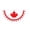 Canada Fan Shape Flag A, variant on Half Flag Banner for Wall Hanging, Country Flag Party Decoration, Half Circle Hanging Bunting for Indoor Outdoor Events, UK Italy Mexico New Zealand France Germany Canada Styles