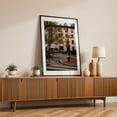 thumbnail image 2 of Corner Café Serenity - Manhattan New York Photography Street Photography City Autumn Architecture Cafe Vintage Black Framed Wall Art Print 5 x 7 inches, 2 of 8
