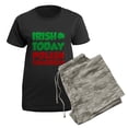 thumbnail image 5 of CafePress - Irish Today Polish Tomorrow Women's Dark Pajamas - Women's Short Sleeve Print T-Shirt and Pants Dark Cotton Pajama Set, 5 of 7