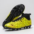 thumbnail image 3 of Botas de fútbol profesionales para hombre y mujer, zapatos de fútbol Unisex, zapatillas de deporte de tobillo con picos largos, tacos a juego, ultraligeros, novedad, 3 of 5
