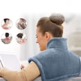 thumbnail image 4 of Kcavykas Home, Kitchen, Refrigerator Storage,Four Gear Temperature Control Electric Heated Blanket Warm Shawl Blanket Winter Warm Heating Blanket Shoulder Neck Heater, 4 of 8