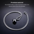 thumbnail image 4 of Baohd 2X Collier de Football Pendentif Mode Bijoux Antirouille Durable Attrayant Mode Exquis Petit Ami, 4 of 6
