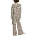 thumbnail image 2 of DKNY womens  2pc Notch Top & Pant Sleep Set, m, White, 2 of 3