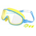 thumbnail image 2 of Gafas Natación para Con Tapones La Oreja Clip Nariz () Azul Amarillo, 2 of 9