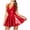 Red, variant on BONIXOOM Christmas Pajamas For Women Matching Christmas Pajamas Sleepwear Belt Long Sleeve Jumpsuit Solid Black S