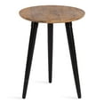 thumbnail image 1 of Kate and Laurel Rumsen Table d'Appoint Style Ferme, 16 x 16 x 21, Naturel et Noir, Table de Bout Moderne Sophistiquée avec Piédestal pour Rangement et Présentation, 1 of 2