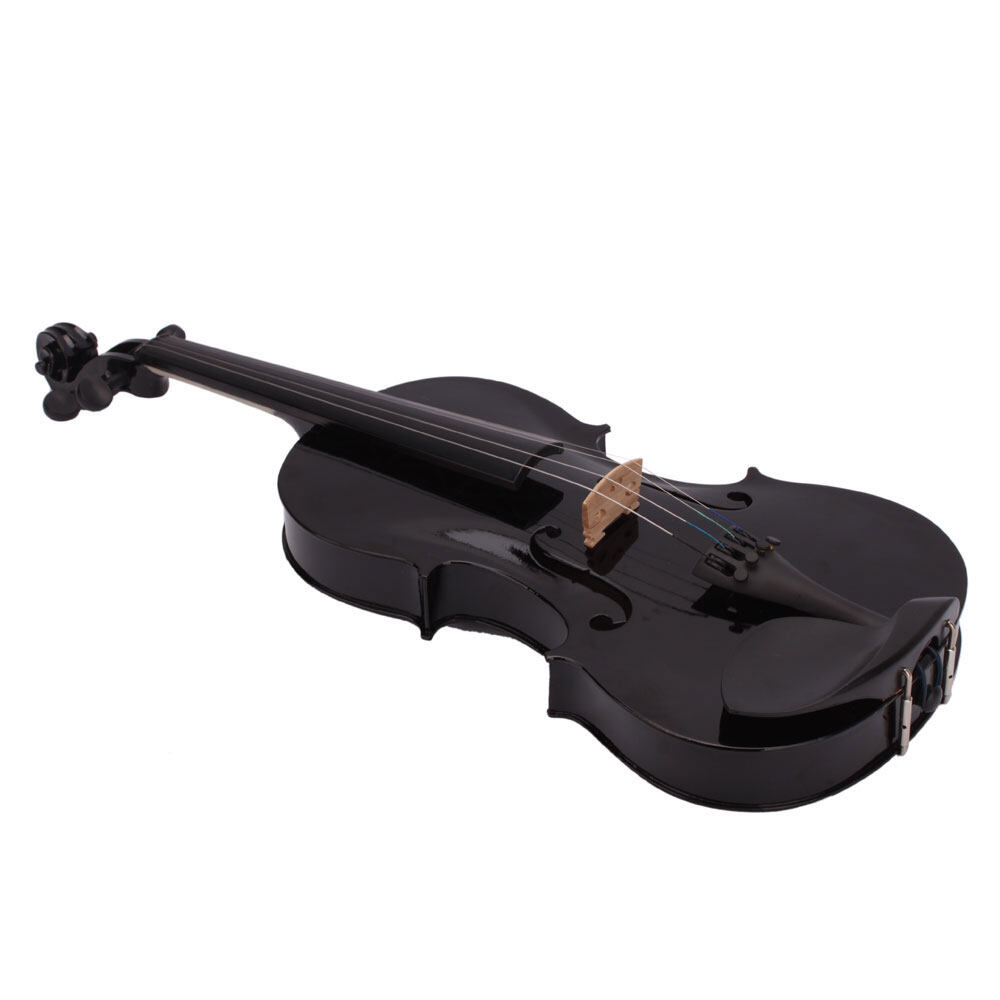 Zimtown 4/4 Full Size Acoustic Violin Fiddle Black with Case Bow Rosin - image 4 of 10