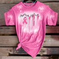 thumbnail image 4 of Women's Long Sleeves Shirts Breast Cancer Awareness October We Wear Pink Tops Crew Neck T Shirts Printed Loose Tops, 4 of 4
